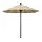 California Umbrella 9' Black Aluminum Market Patio Umbrella, Sunbrella Antique Beige 194061335284 - alternate 1